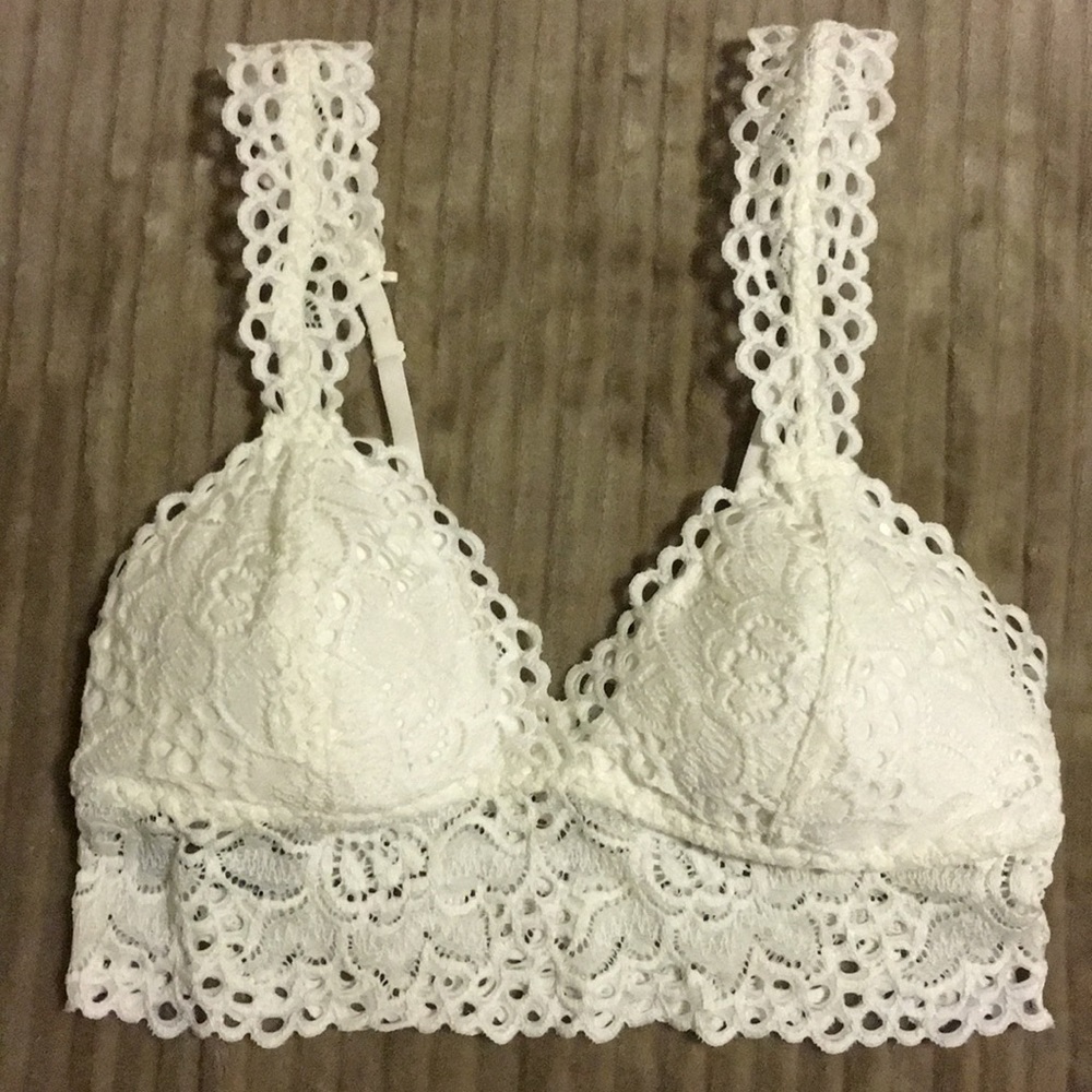 White Aerie Boho Bralette Size Small